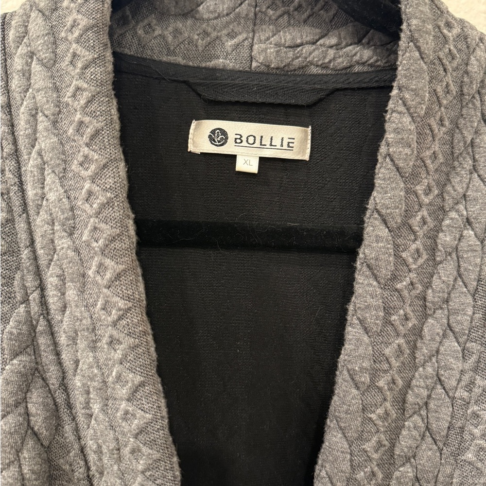 Bollie Brand Women's Comfy Gray Robe - Picture 10 of 11